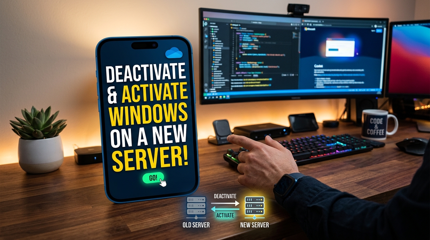How to deactivate Windows from old server and activate on New
